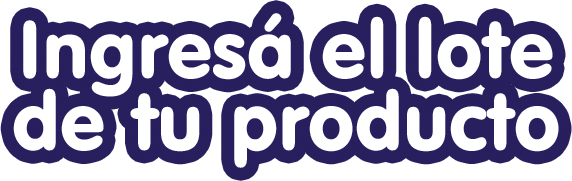 Ingresá el lote de tu producto